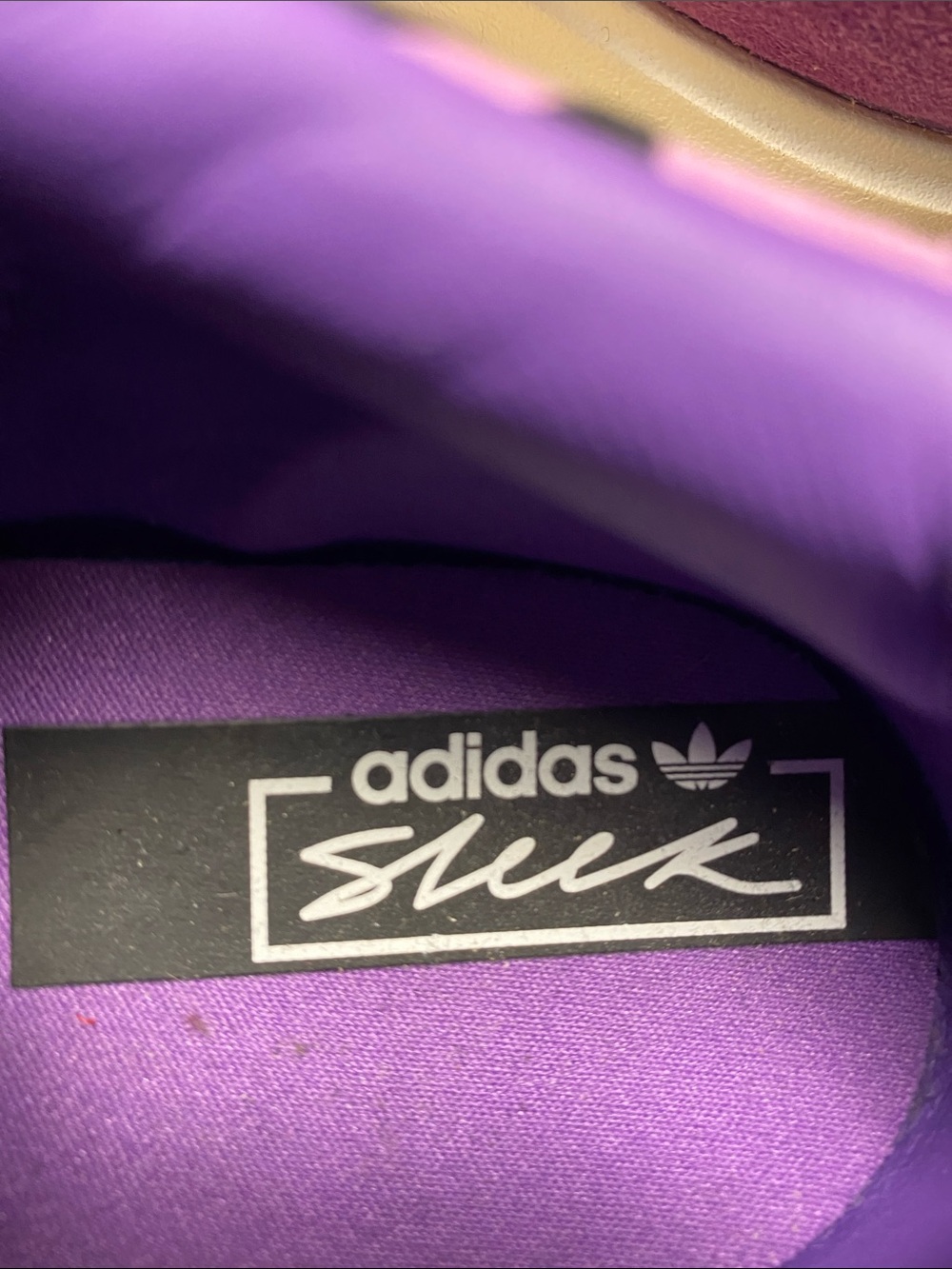 Adidas Originals Hypersleek Purple Houndstooth Platform  shoes Women’s 5 - Picture 6 of 7